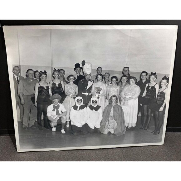 Vtg Cast Photo Stage Play Group Portrait Boise Idaho Theater Member Names - Picture 1 of 10
